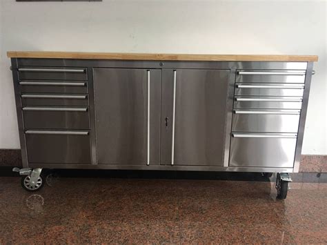 stainless steel tool cabinet on wheels|stainless steel toolbox on wheels.